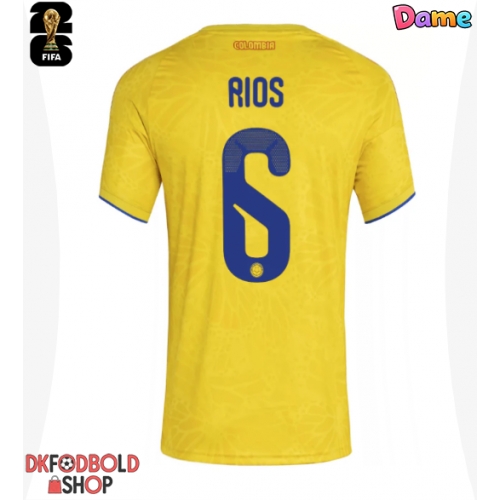 Colombia Richard Rios #6 Hjemmebanetrøje Dame VM 2026 Kort ærmer